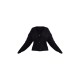 Plus Black Space Dye Chunky Knit Cardigan