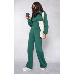 Tall Green Wide Leg Sweatpants