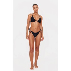 Black Frill Edge Padded Bikini Top