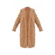 Camel Teddy Bear Borg Coat