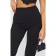 Black Slim Leg Crepe Pants