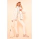 PRETTYLITTLETHING Off White Panelled High Neck Puffer Coat