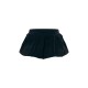 Black Stretch Woven Micro Mini Puffball Skirt