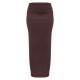 Chocolate Premium  Soft Touch Low Rise Maxi Skirt