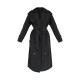 Petite Black Oversized Trench Coat