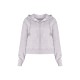 Grey Marl Oversized Hooded Zip Up Sweat Hoodie