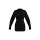 PLT Label Black Batwing Sleeved Pleated Bodycon Dress