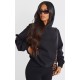 Petite Black Ultimate Basic Oversized Hoodie