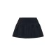 Black Stretch Woven Low Rise Pleated Micro Mini Skirt