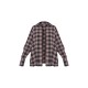 Chocolate Oversized Checked Shirt