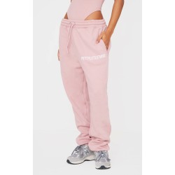 PRETTYLITTLETHING Light Pink High Waist Cuffed Sweatpants