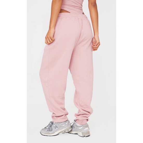 PRETTYLITTLETHING Light Pink High Waist Cuffed Sweatpants